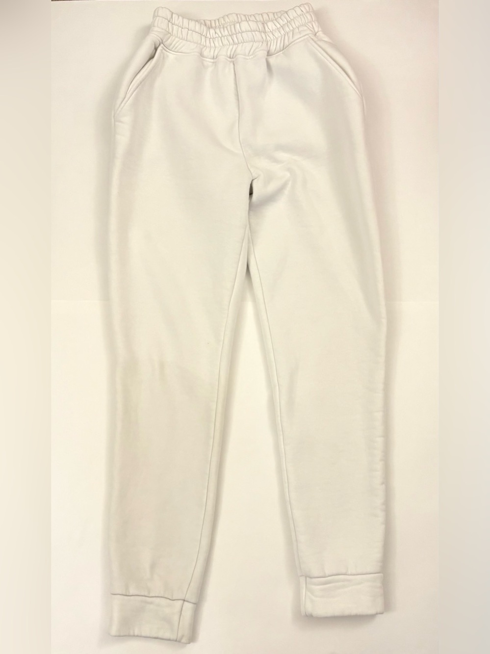 White Warm Sweatpants S(small)